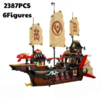 Brickvivid Ninjago Collectible Ship Model – Large Interactive Building Kit
