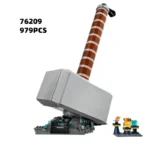 Brickvivid Thor Hammer Building Set Adult – Large Weapon Brick Model