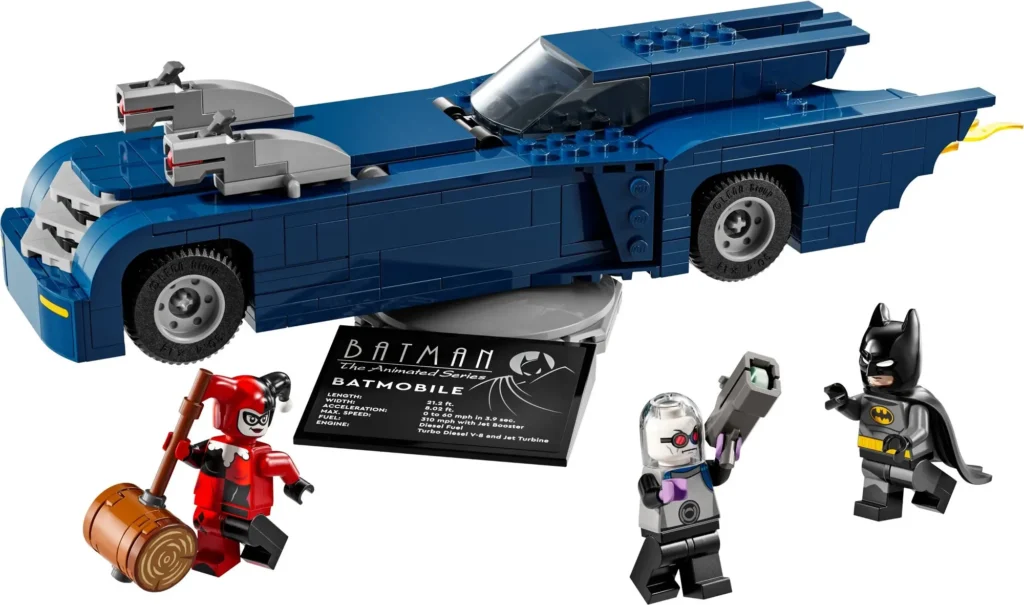 Lego Batman with the Batmobile vs. Harley Quinn and Mr. Freeze